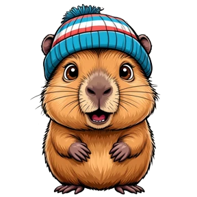 @VikGoldFish_Capybara 2 — стикер для MAX