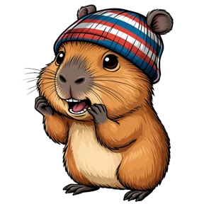 @VikGoldFish_Capybara 2 — стикер для MAX