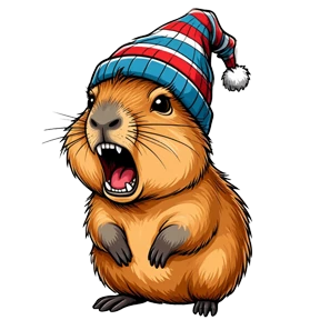 @VikGoldFish_Capybara 2 — стикер для MAX