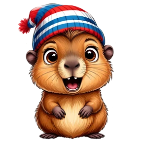 @VikGoldFish_Capybara 2 — стикер для MAX