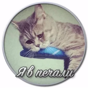 Негатив — стикер для MAX