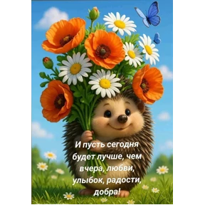 Доброе утро — стикер для MAX
