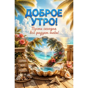 Доброе утро — стикер для MAX