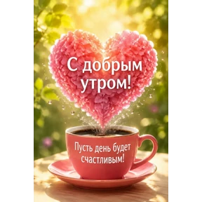 Доброе утро — стикер для MAX