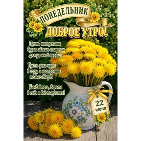 Доброе утро — стикер для MAX