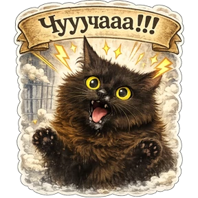 Котики Федоськи — стикер для MAX
