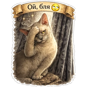 Котики Федоськи — стикер для MAX