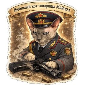 Котики Федоськи — стикер для MAX