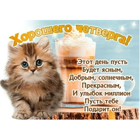 Пожелания хорошего дня — стикер для MAX