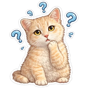 Котики — стикер для MAX