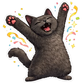 Котики — стикер для MAX