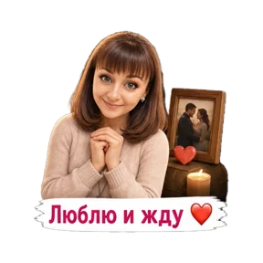 Жду мужа с работы — стикер для MAX