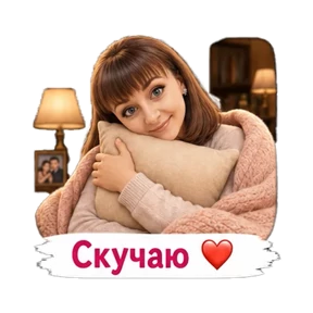 Жду мужа с работы — стикер для MAX