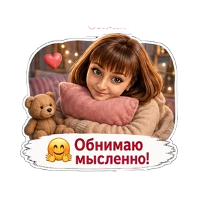 Жду мужа с работы — стикер для MAX