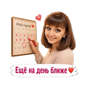 Жду мужа с работы — стикер для MAX