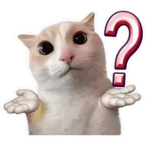 Стикер 2 из набора Goofy cat