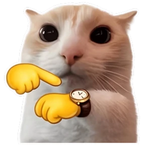 Стикер 6 из набора Goofy cat