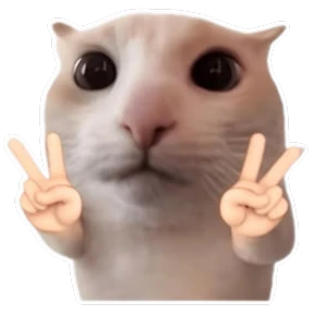 Стикер 11 из набора Goofy cat
