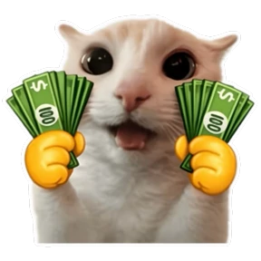 Стикер 14 из набора Goofy cat