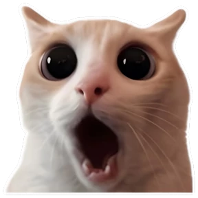 Стикер 17 из набора Goofy cat