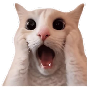 Стикер 22 из набора Goofy cat