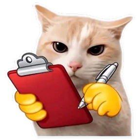 Стикер 26 из набора Goofy cat