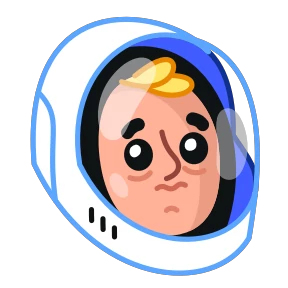 Astro Nate by @MaaxTGbot — стикер для MAX
