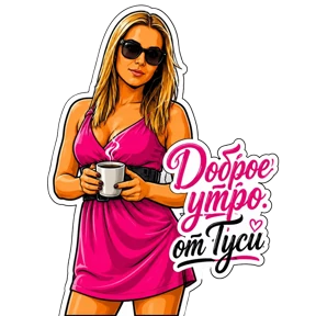 Стикер 25 из набора Туся
