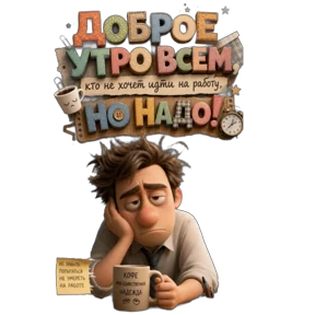 Стикерпак Доброе утро, пожелания Лена для мессенджера MAX