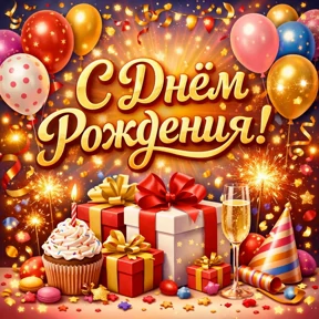 Стикер 50 из набора Поздравления от Ириски