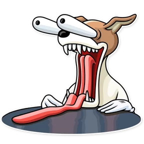 Party Dog — стикер для MAX