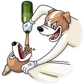 Party Dog — стикер для MAX