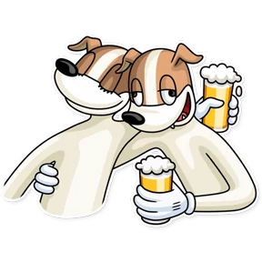Party Dog — стикер для MAX