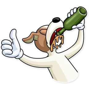 Party Dog — стикер для MAX