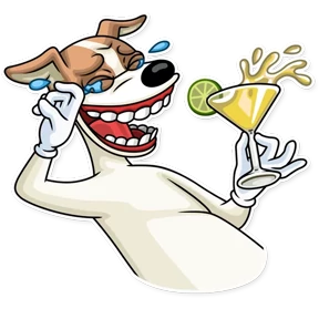 Party Dog — стикер для MAX