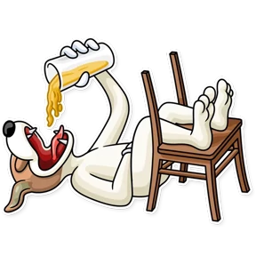 Party Dog — стикер для MAX