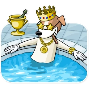 Party Dog — стикер для MAX
