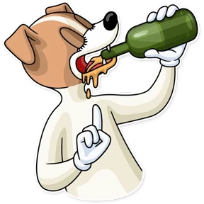 Party Dog — стикер для MAX