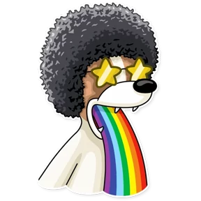 Party Dog — стикер для MAX