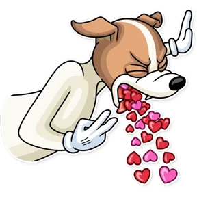 Party Dog — стикер для MAX