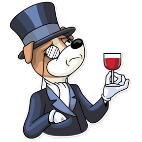 Party Dog — стикер для MAX