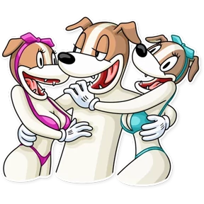 Party Dog — стикер для MAX