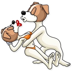 Party Dog — стикер для MAX