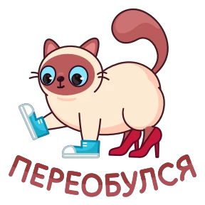 Стикер 30 из набора Котик Веня