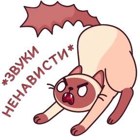 Стикер 44 из набора Котик Веня