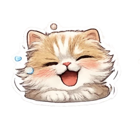 Валли котик — стикер для MAX