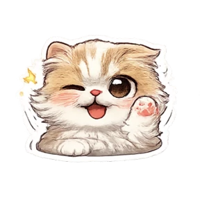 Валли котик — стикер для MAX
