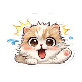 Валли котик — стикер для MAX