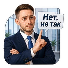 Коик на работе — стикер для MAX