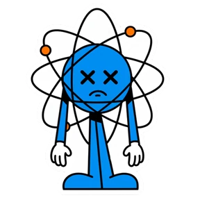 Атом — стикер для MAX